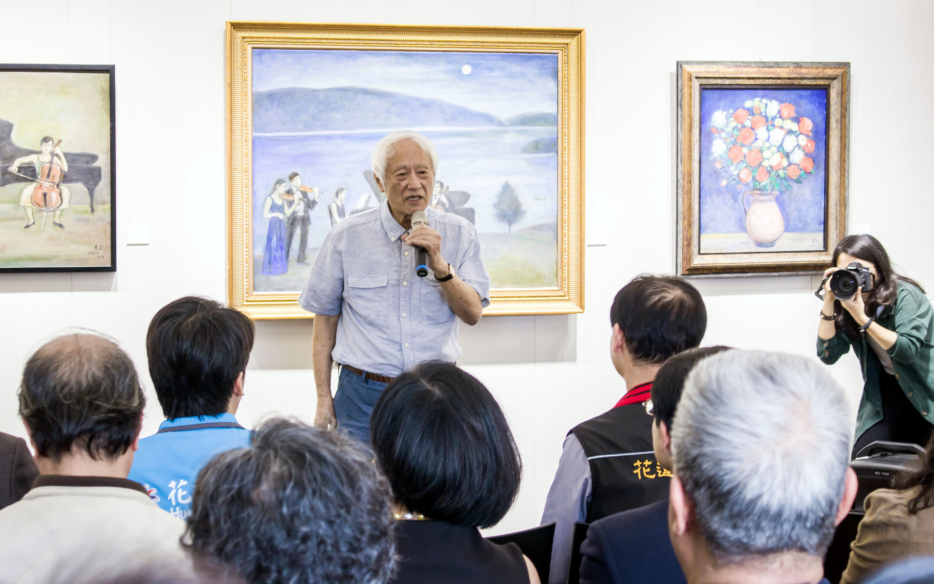陳景容教授分享藝術創作的過程