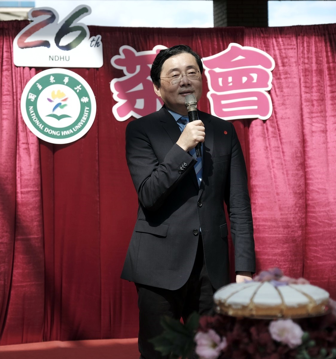 趙校長於校慶茶會致詞