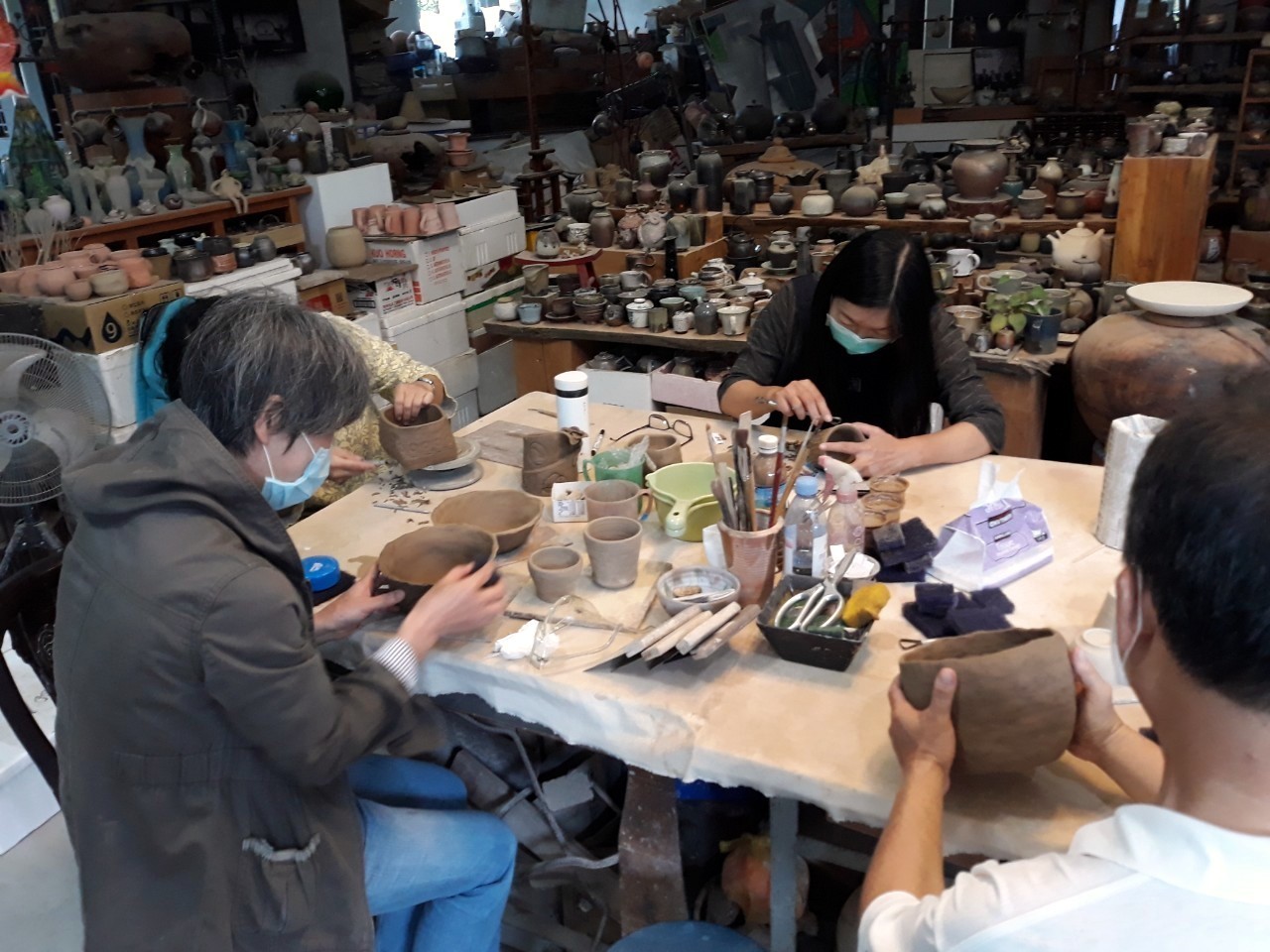 「基礎陶藝創作」教學過程