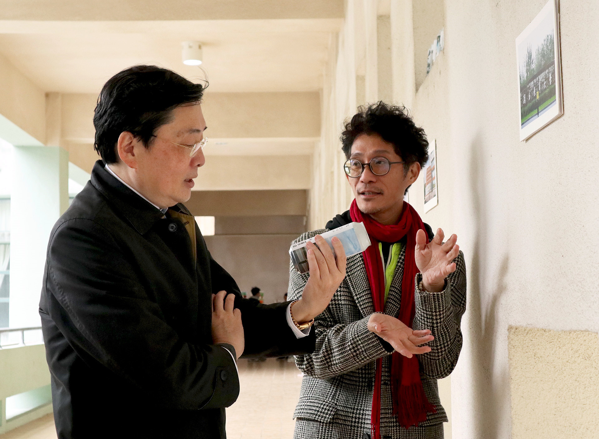 郭令權老師說明學生創作的想法