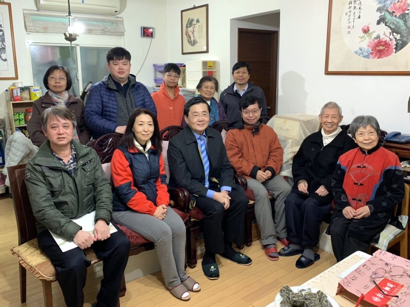 曹尚斌先生榮譽學位證書頒授在場人士合影