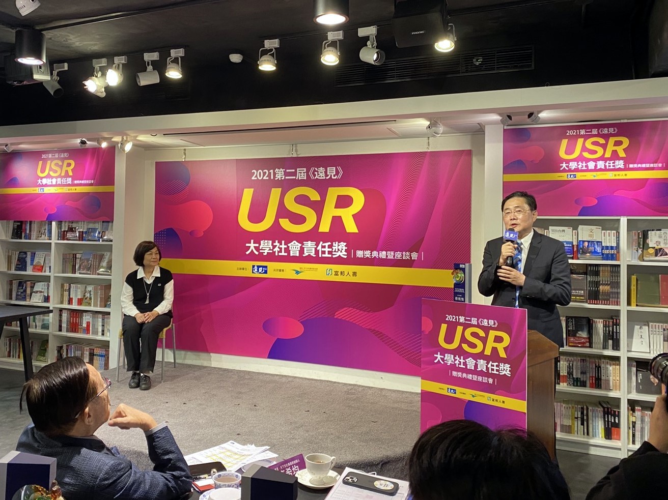 東華大學趙涵㨗校長獲獎致詞表示,東華大學致力推動SDGs大學,實踐公平永續的生活方式