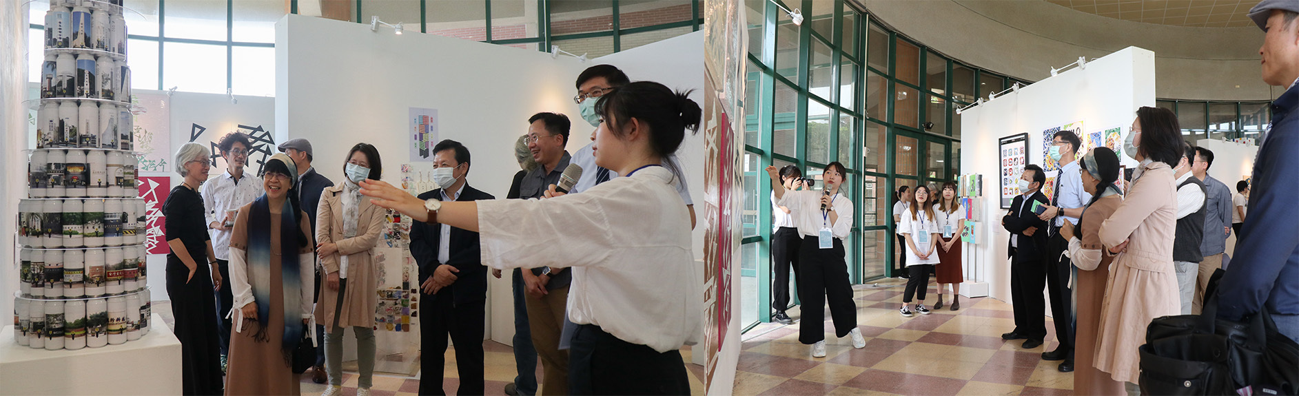 許以恩總召進行展場導覽