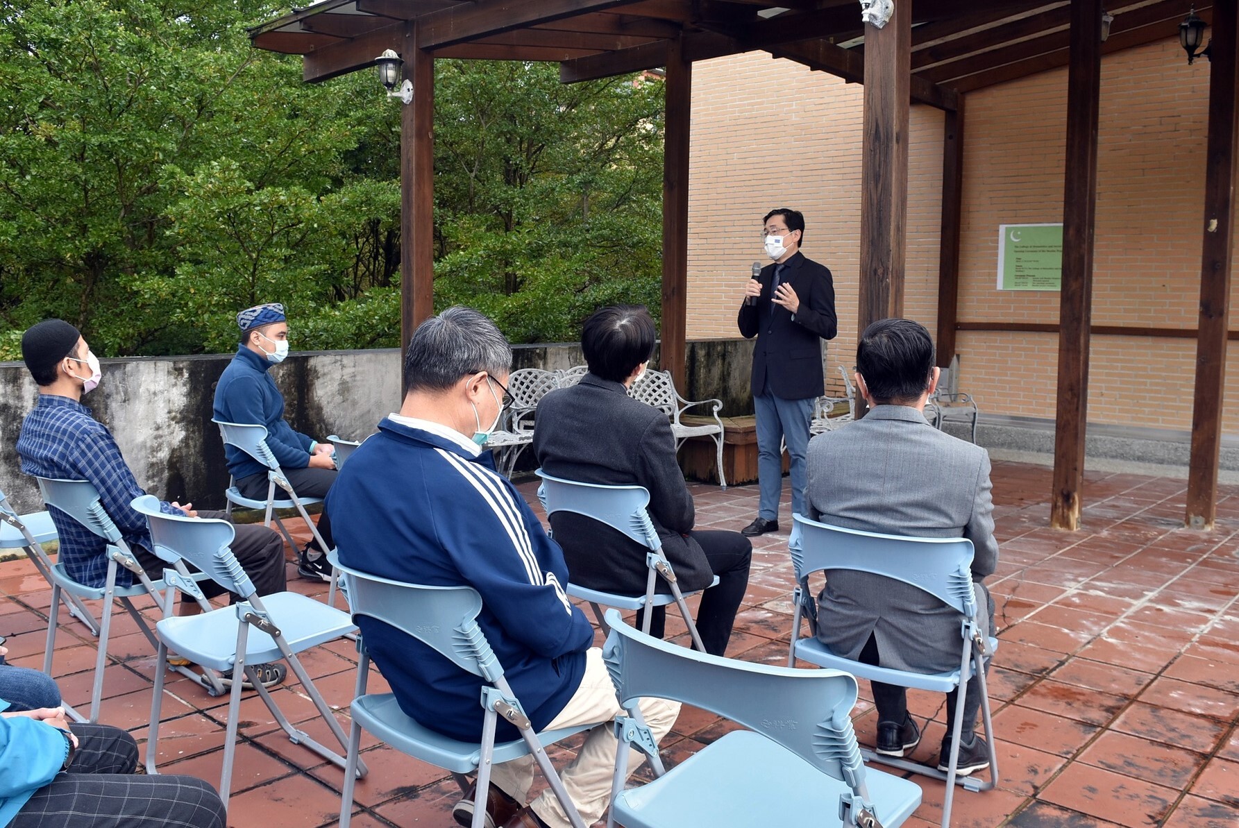 東華大學「穆斯林祈禱室」舉辦莊嚴溫馨的開幕典禮,趙涵㨗校長致詞
