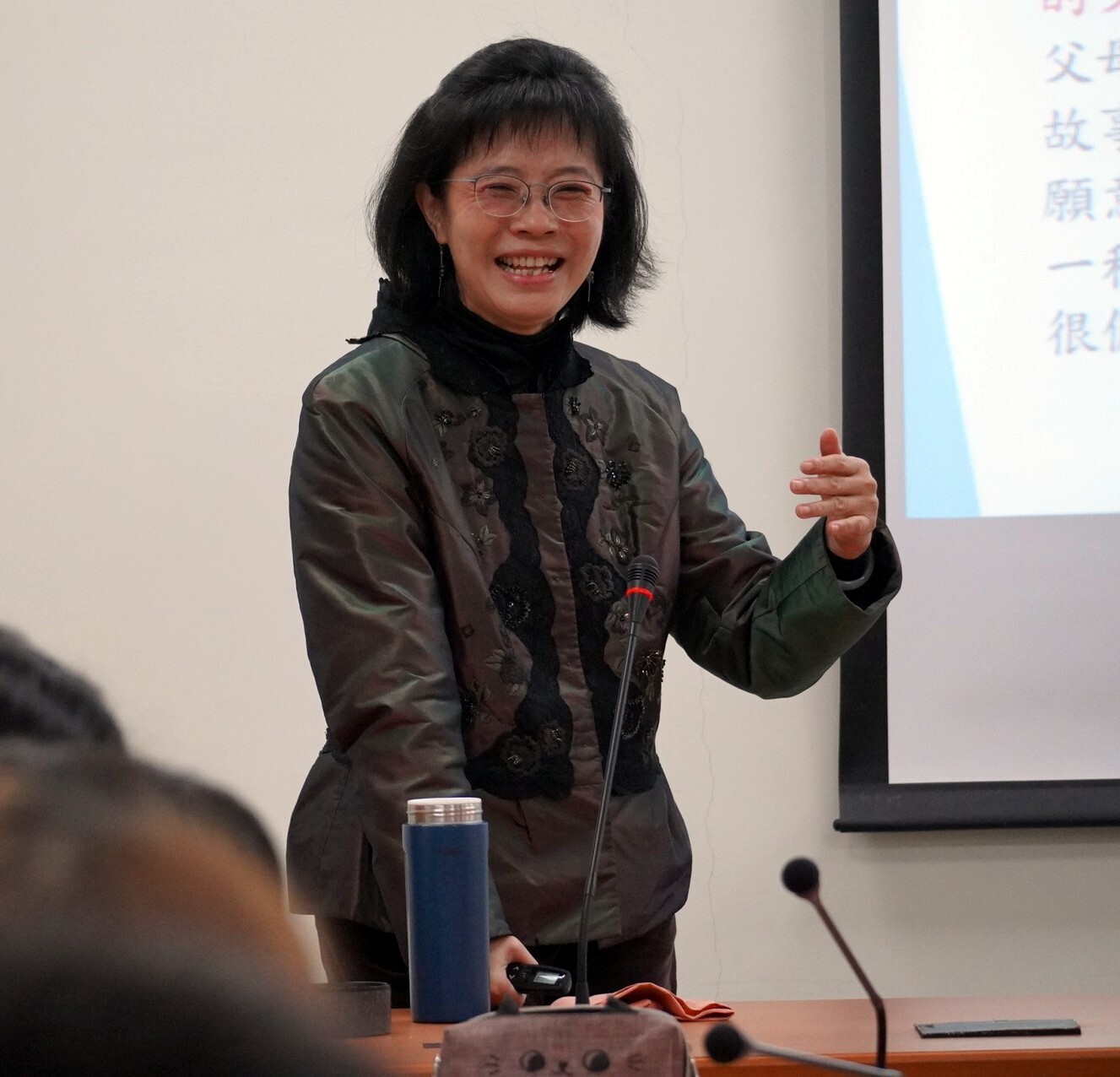 社會參與中心顧瑜君教授分享以學習者為中心的教學設計