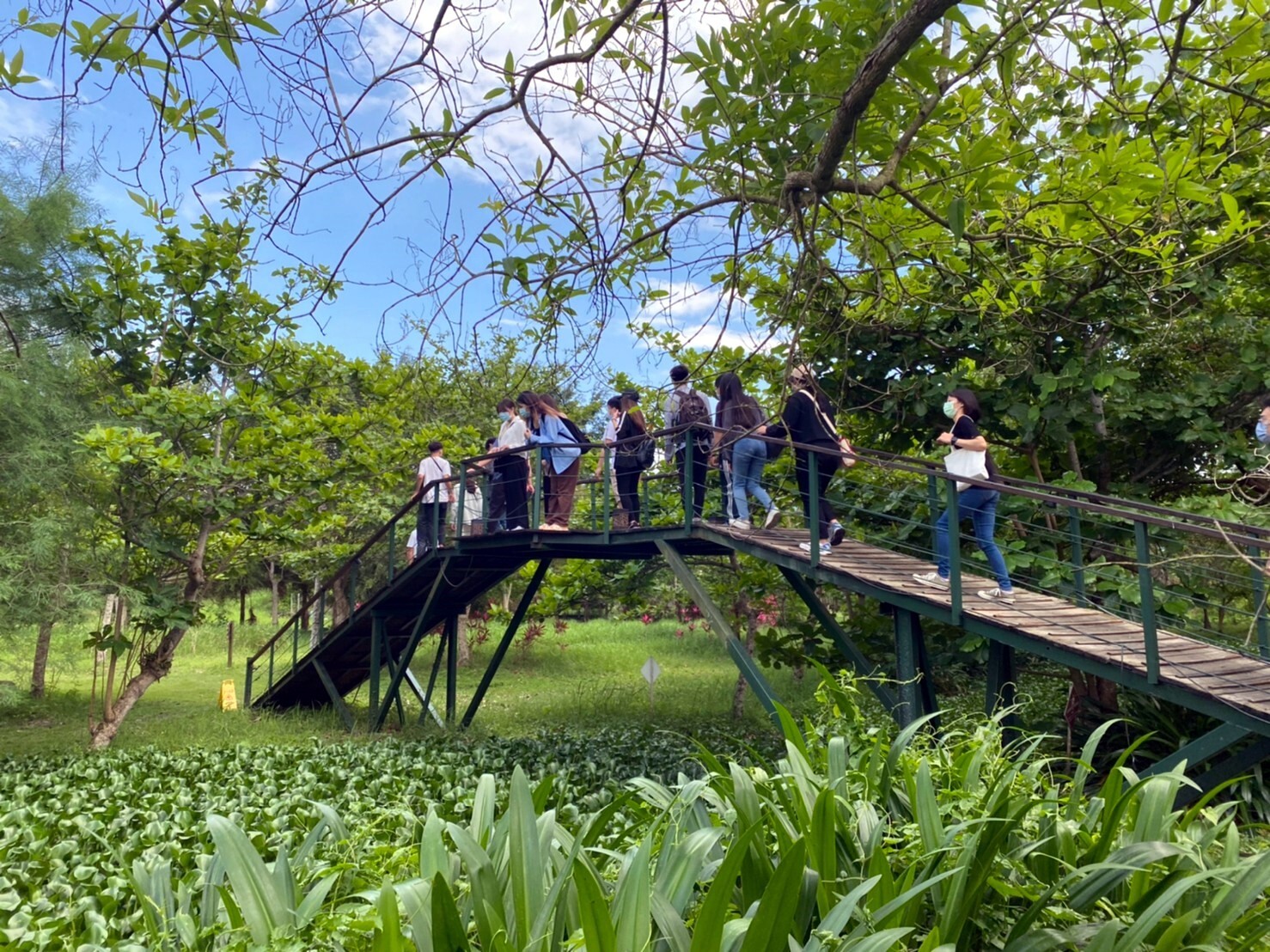 東華大學觀光暨休閒遊憩學系同學參訪園區豐之谷自然生態公園