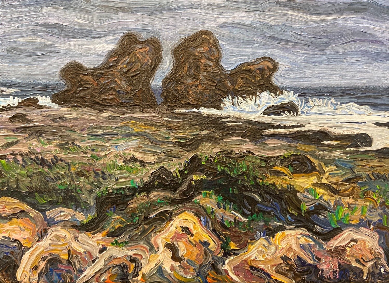 張峻閡作品-雙獅岩