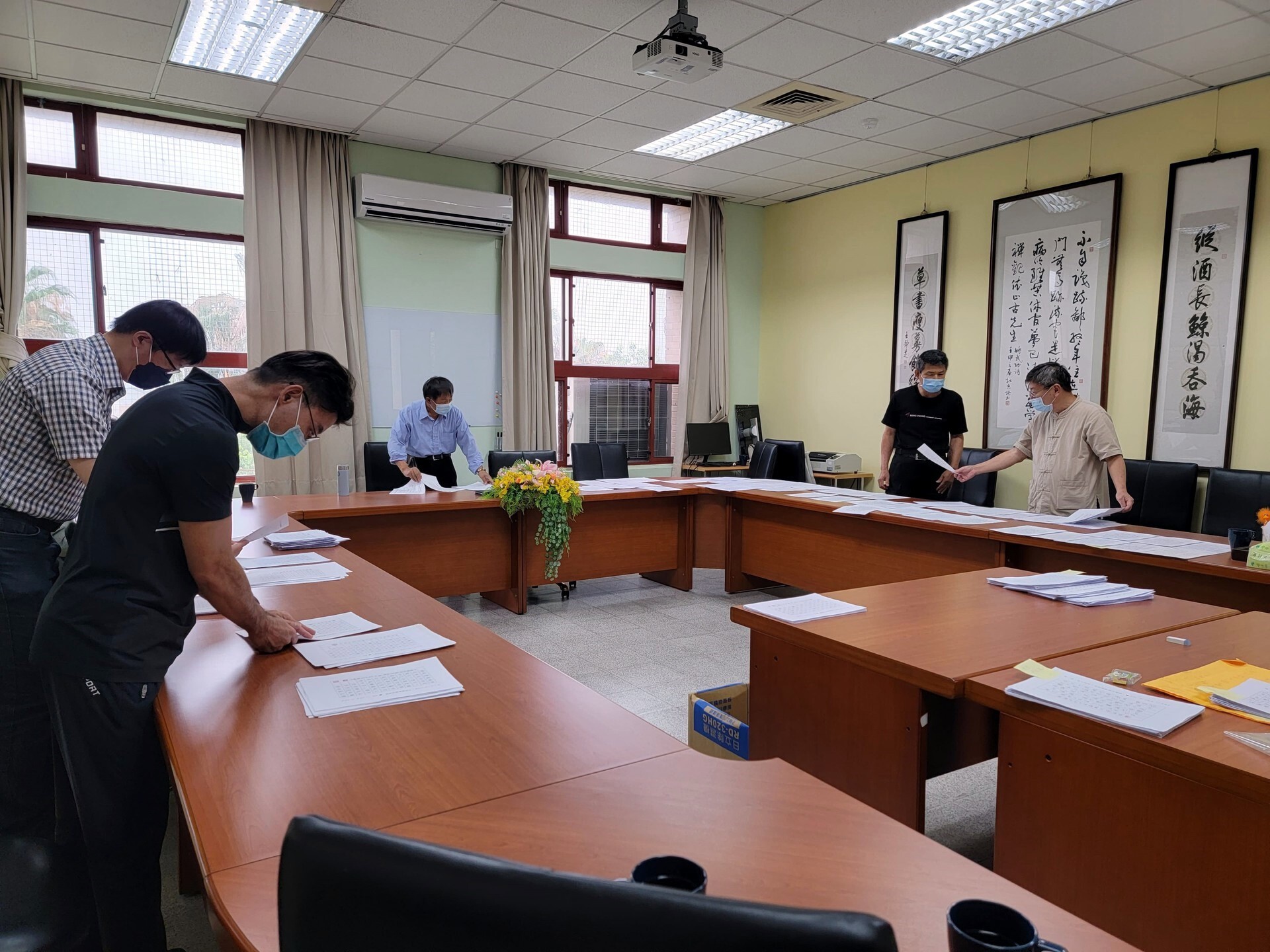 2022東之皇華全國硬筆書法競賽評審現場