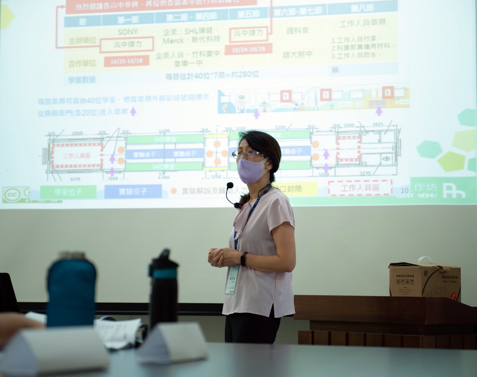 計畫主持人楊悠娟老師介紹全民科學週計畫