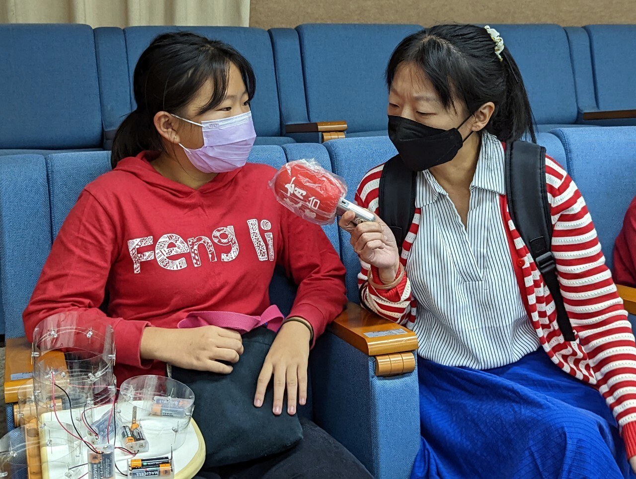 豐裡國小學生接受教育廣播電台訪問