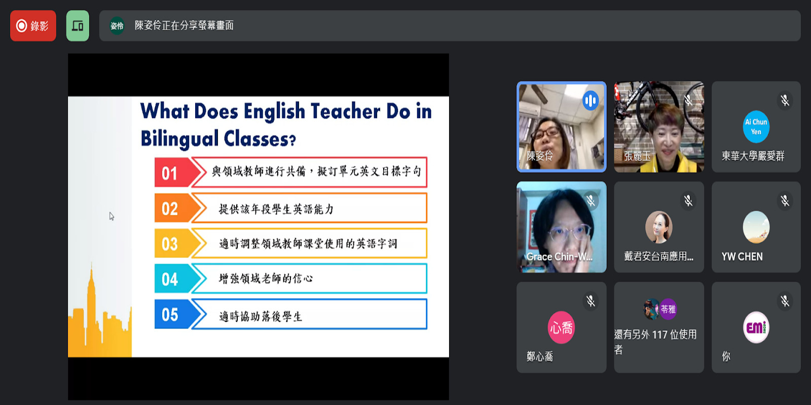 第一場專題演講由國立臺南大學戲劇創作與應用學系張麗玉教授及臺中市內埔國小陳姿伶教師共同主講