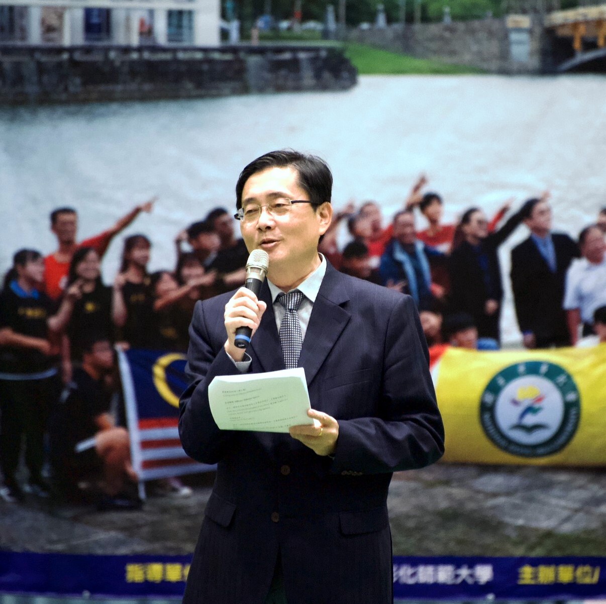 「臺印馬越」國際羽球邀請賽趙涵㨗校長開幕致詞