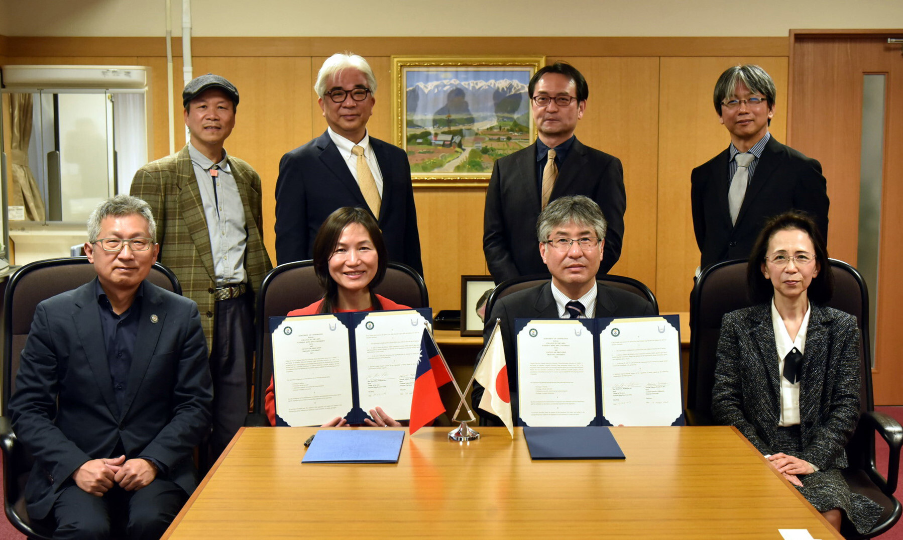 東華大學藝術學院與日本岡山大學教育學部簽署MOU