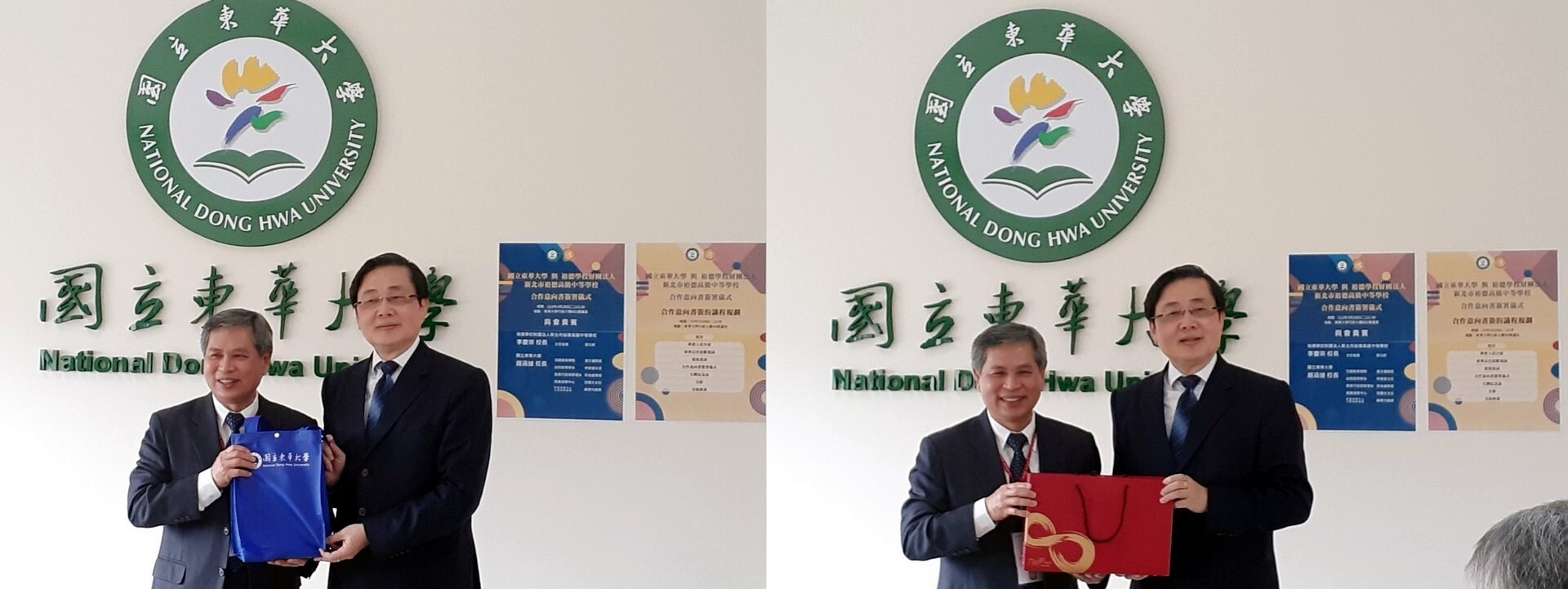 東華大學與裕德高級中學互贈紀念品