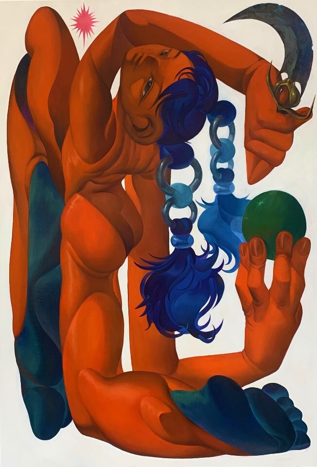 劉子筠 展-律 油彩 116.5×80cm