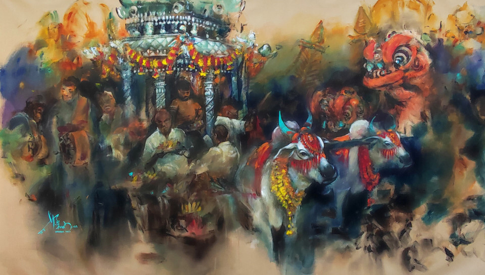 鄭海樂 大寶森 壓克力 350×200cm