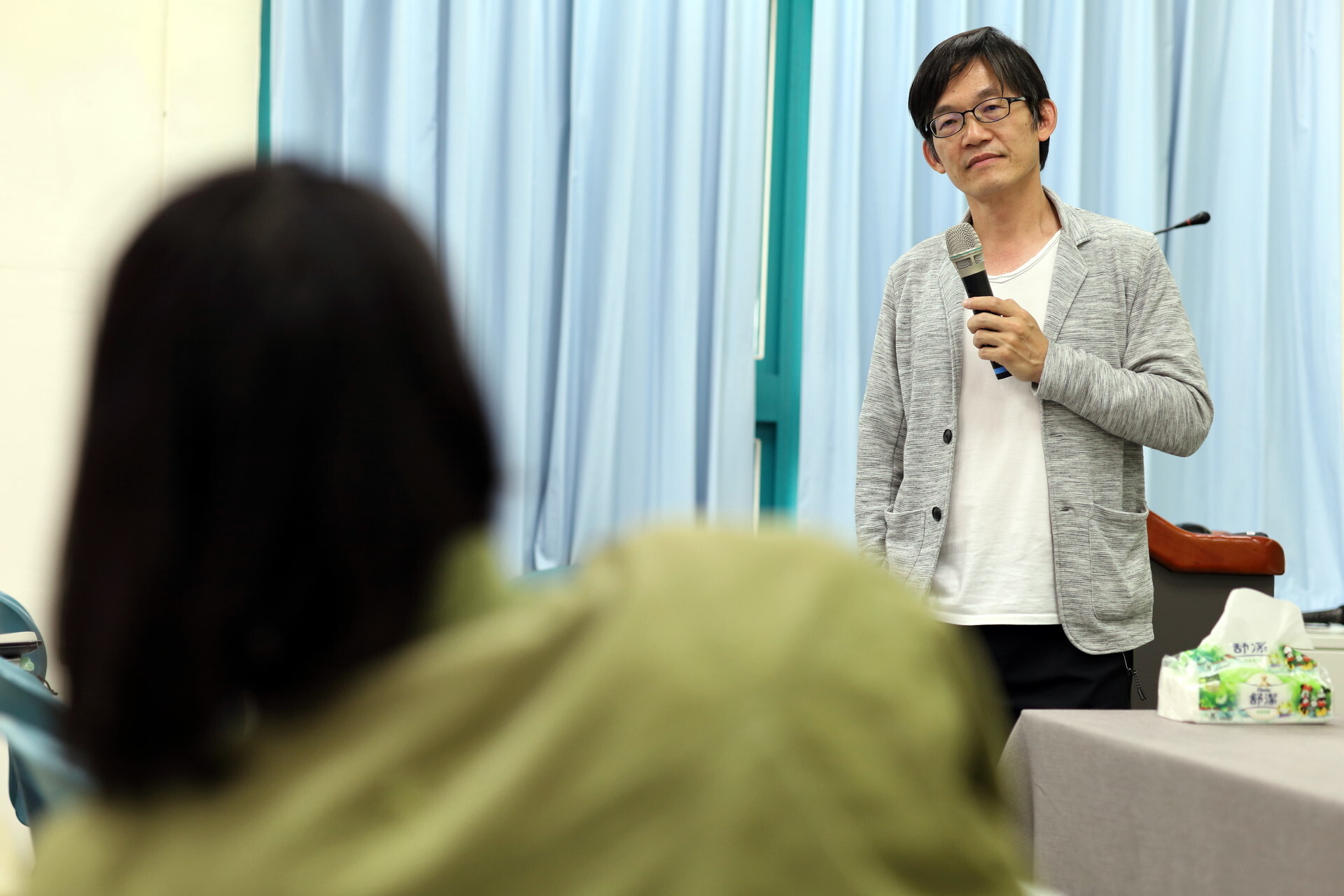 縱谷同學的積極發問讓黃崇修所長印象深刻