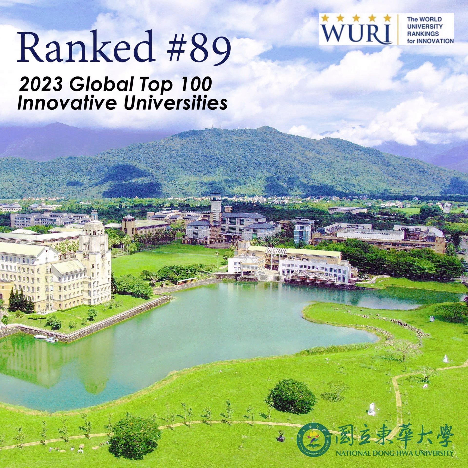國立東華大學於「創新大學價值」項排名第89名