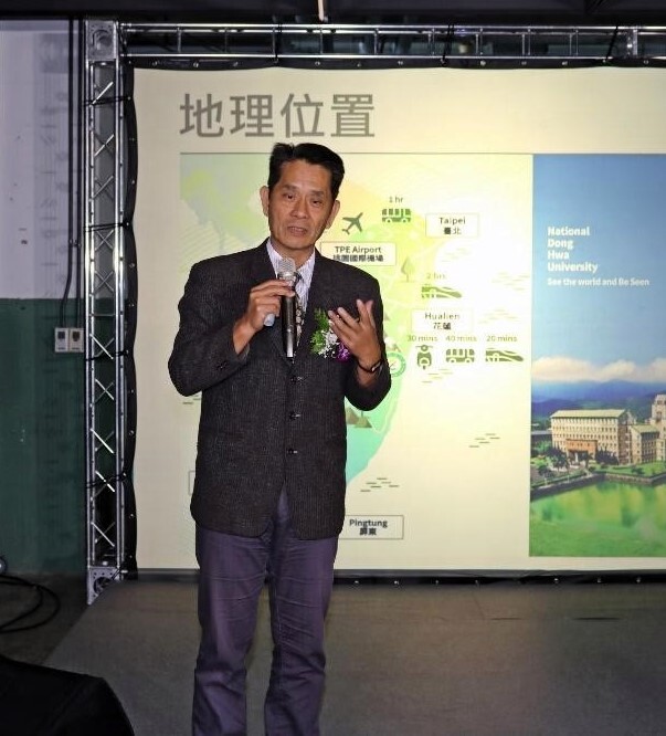 Vice President Hui-Mi Hsu delivered an opening speech to share the sustainability performance and vision at NDHU