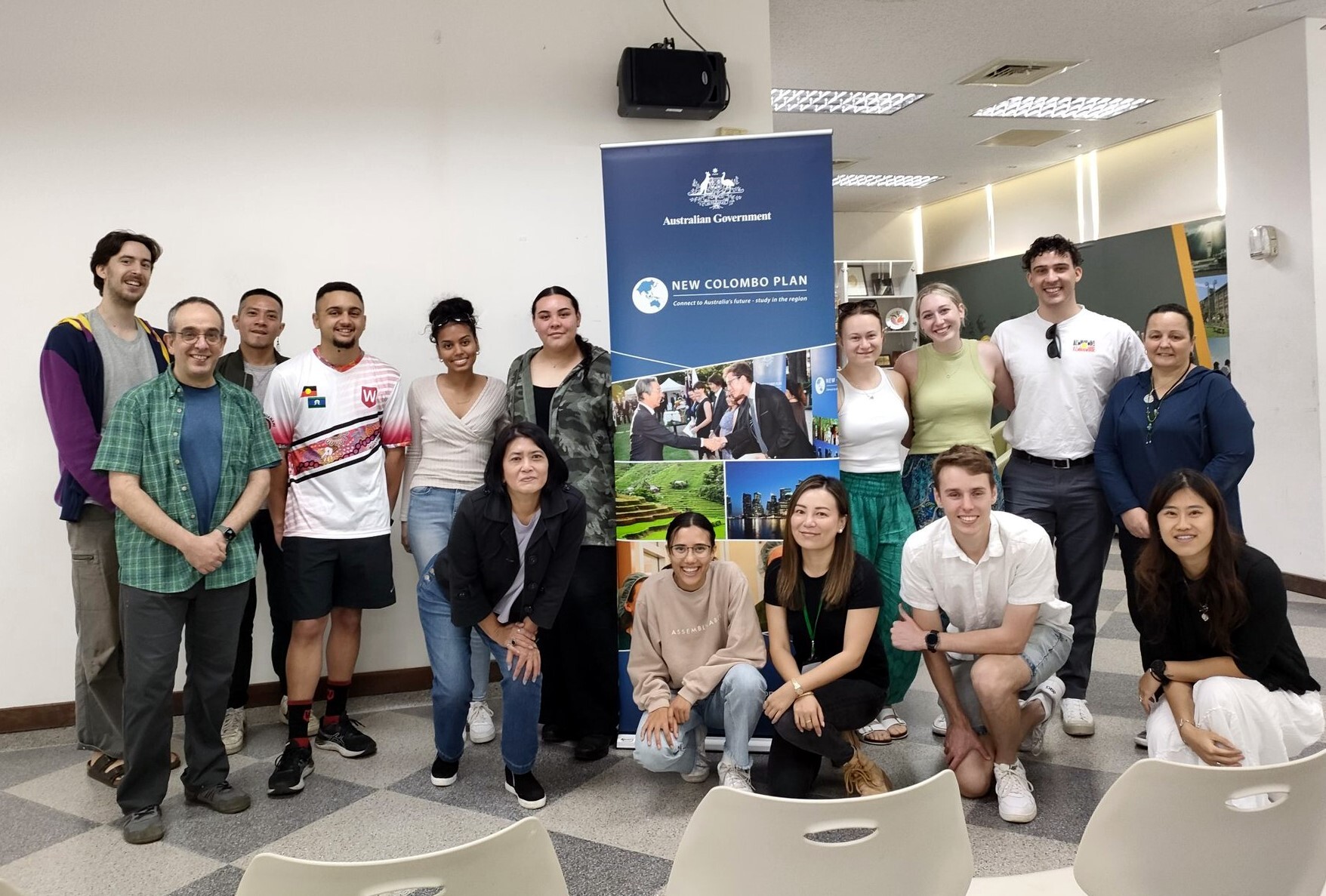 Group photo with CIIA Director Bavaragh Dagalomai Jolan Hsieh and Professor Kerim Friedman after a formal orientation session and lecture about Indigenous Taiwan