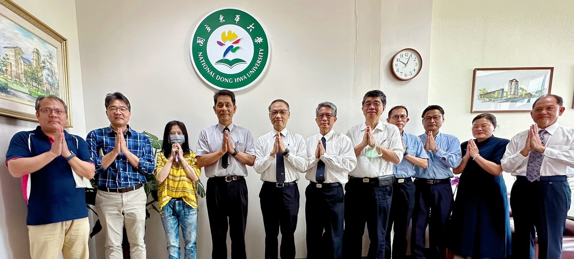 慈濟慈善事業基金會一行抵東華大學關心災情