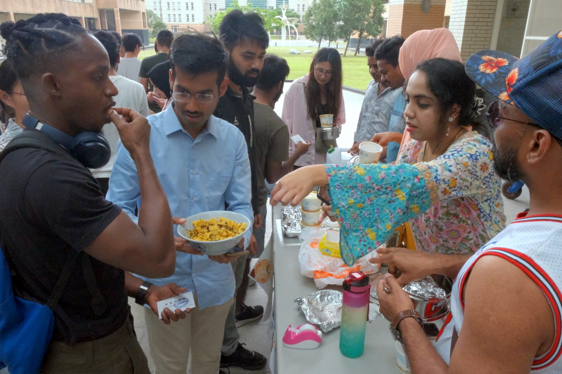 Exchange among international students from various countries