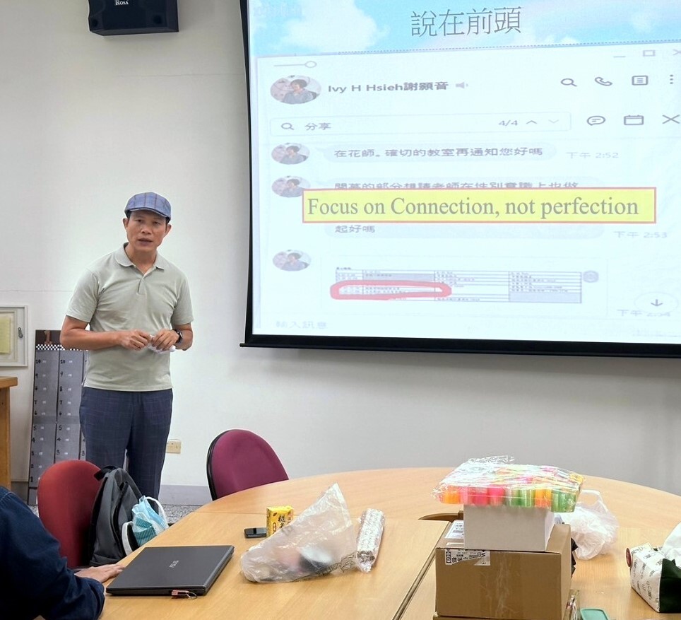 計畫共同主持人張德勝教授對團員的行前叮嚀
