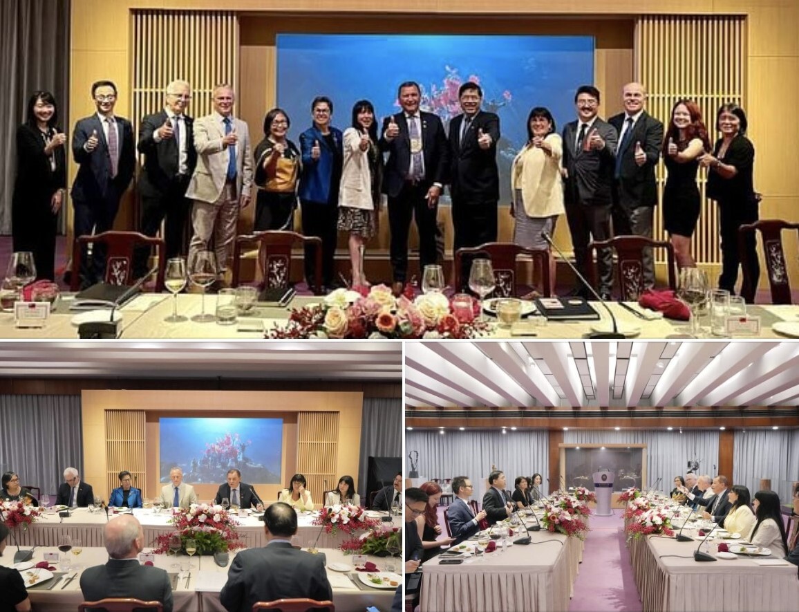 Director Bavaragh Dagalomai was invited by Deputy Minister Li-Kuo Chen, Taiwan's Ministry of Foreign Affairs, to attend a luncheon exchange with the Canadian "Parliamentary Delegation on Indigenous Affairs." The delegation was led by Senator Brian Francis, Chair of the Canadian Senate Standing Committee on Indigenous Peoples and leader of the Abegweit First Nation.( 2024/7, Photo credit MOFA)