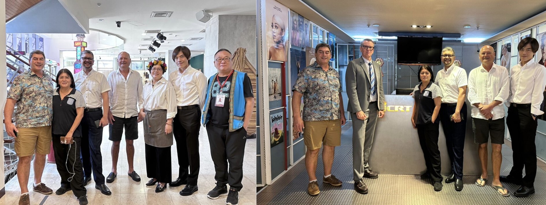 Taiwan–Aotearoa–Australia Connection Workshop, International participants including Shane Taurima(Whakaata Māori CEO), Temuera Hall(Te Kakano Holdings Ltd.Chairman), Laura Salt(Australian Office in Taipei, Deputy Director), Tim Berge(ICRT General manager).(2023/9)