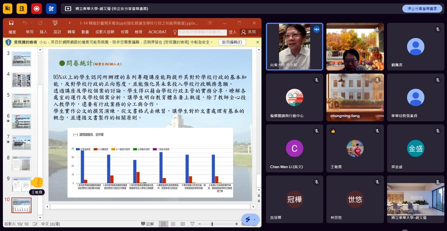 113年度精進特色USR計畫線上期末成果發表活動