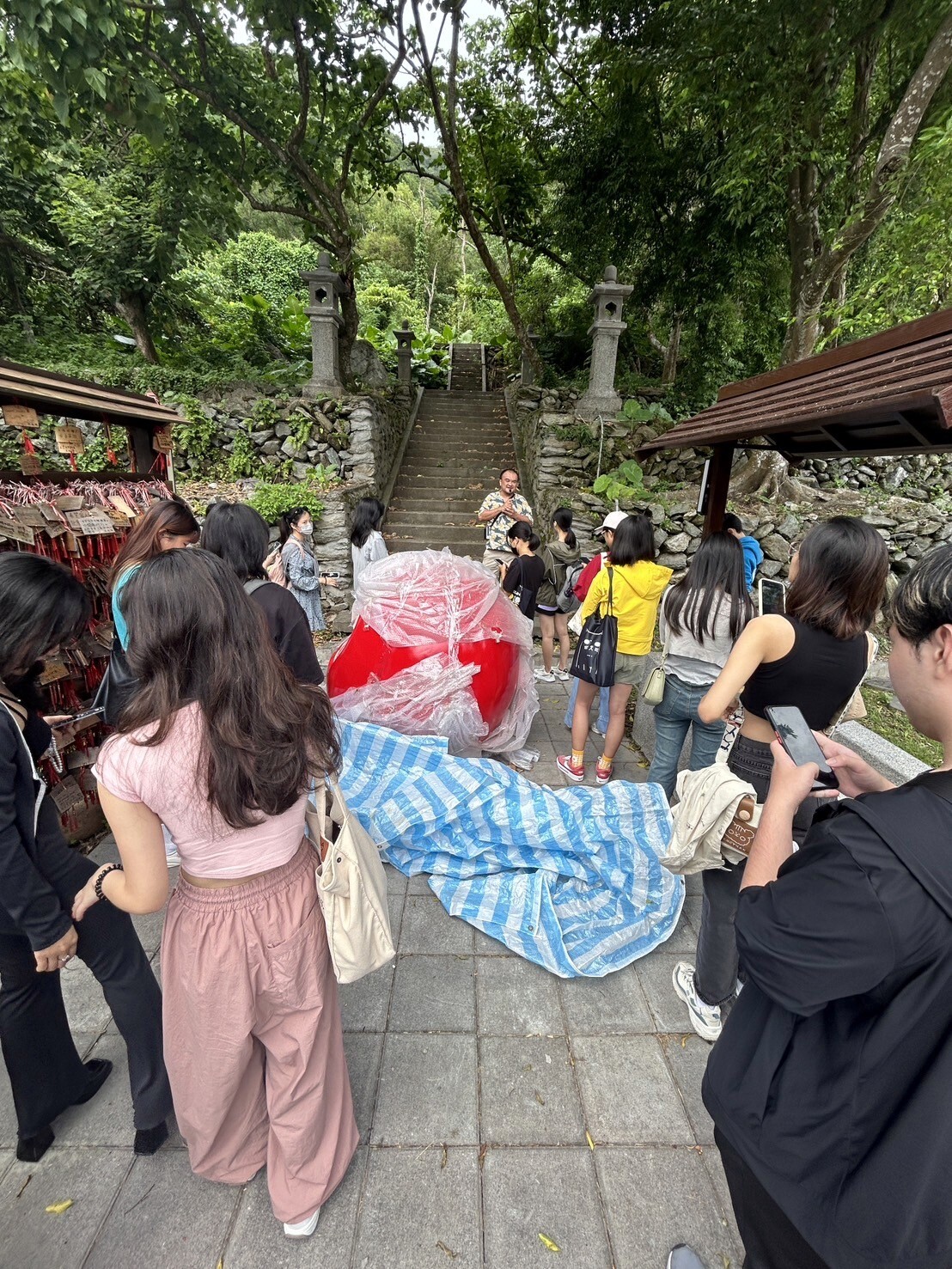 武士林祠入口處的觀光取向設置