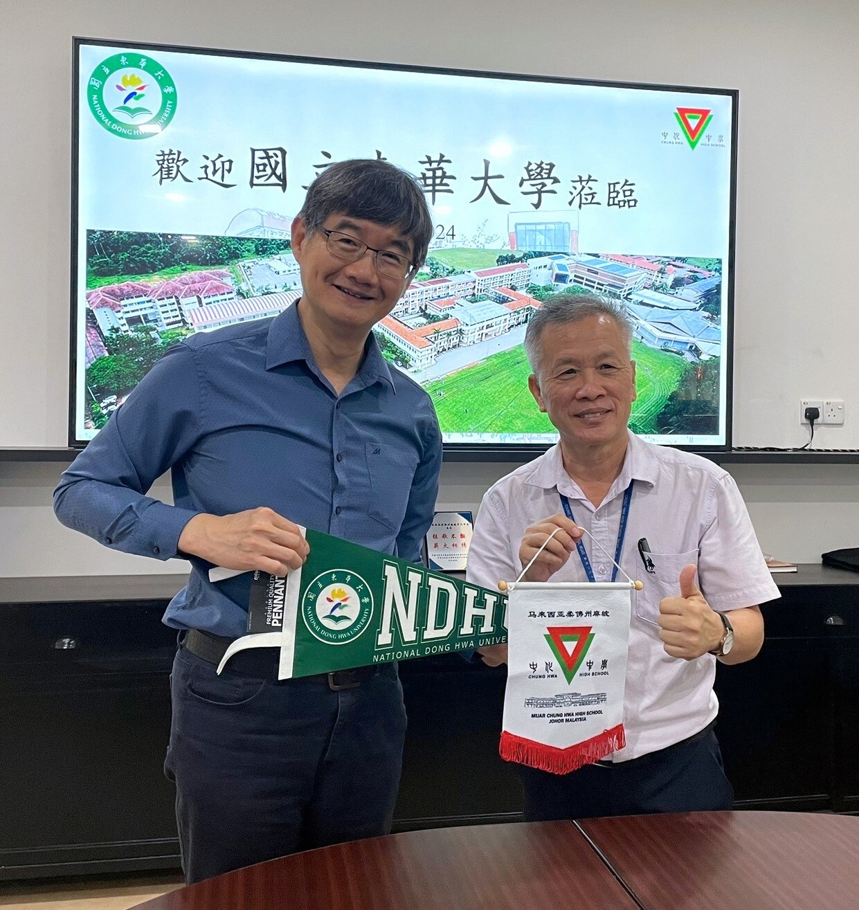 麻坡中化中學校長期待雙方再更多領域深化交流