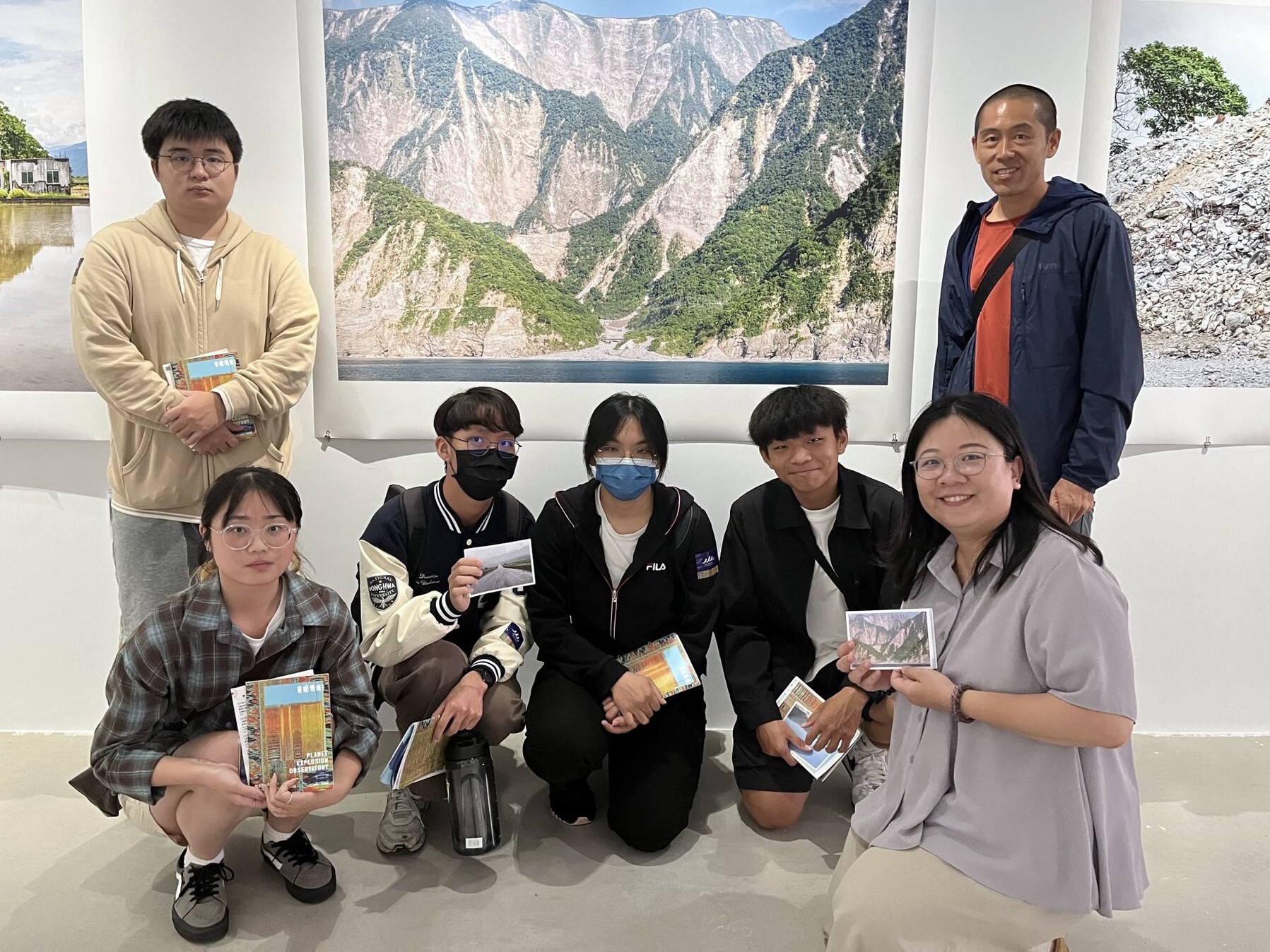 清水斷崖的攝影作品,觸動師生地震記憶