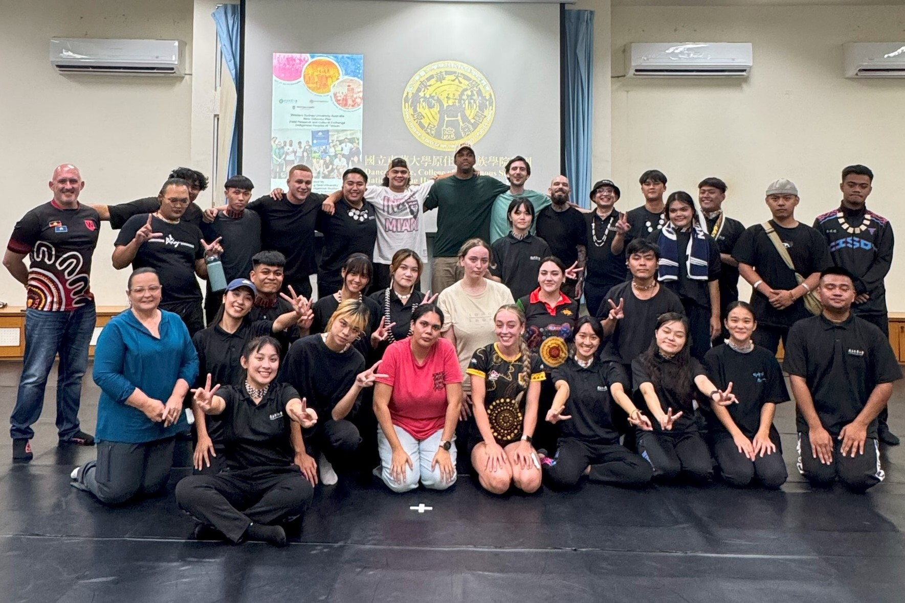 WSU students and faculty members meet with CIS's Indigenous Dance Troupe