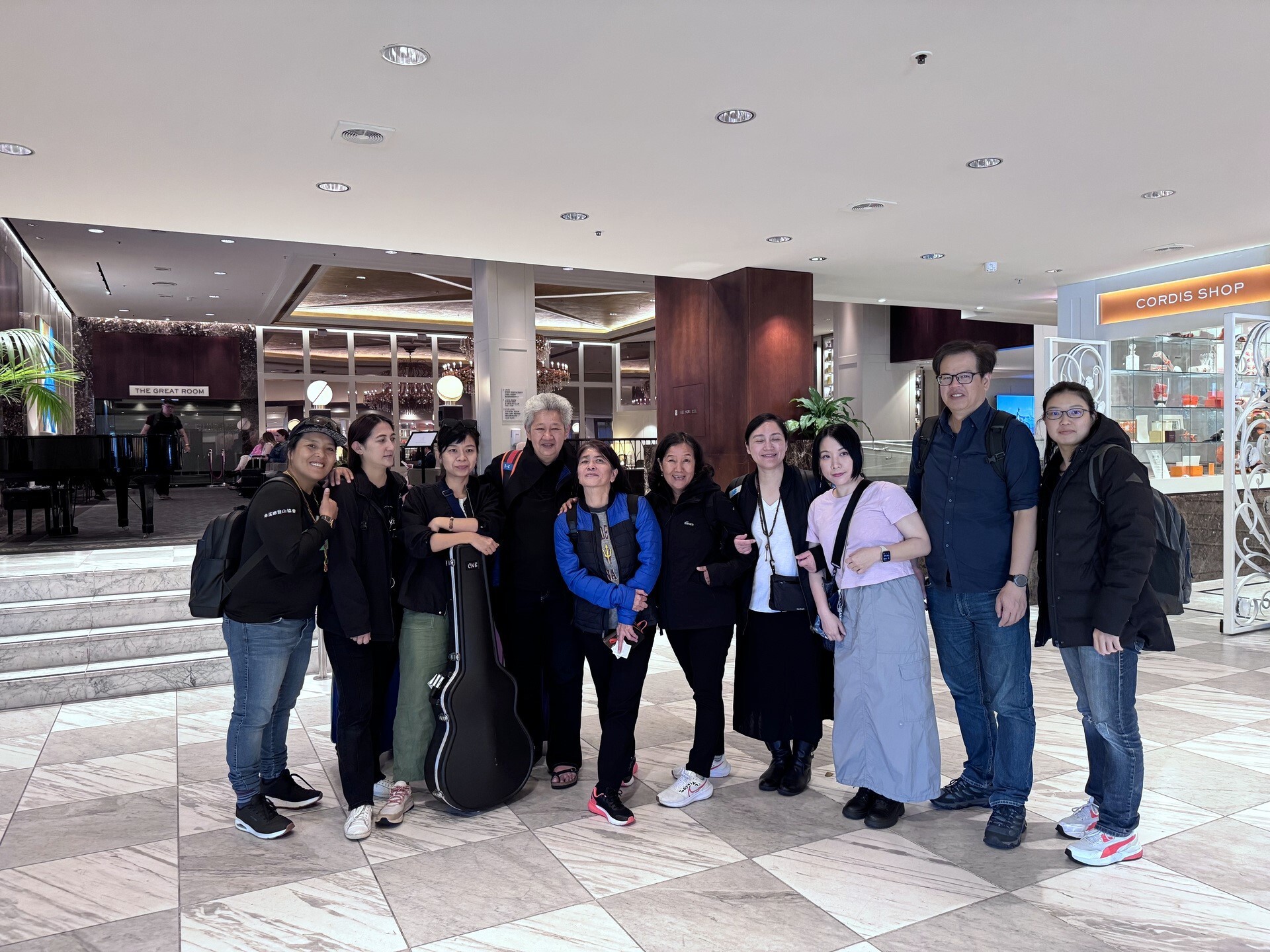 2024 International Indigenous Research Conference Co-Chair Dr. Linda Waimarie Nikora (4th from the left) with Keynote speaker Dr. Pasang Dolma Sherpa from Nepal (6th from the left) and their teams at the conference, having a special time for an exchange meeting