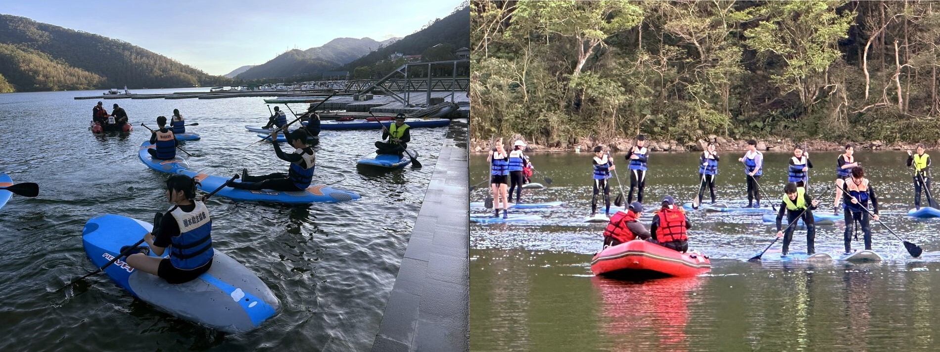 水域遊憩體驗:立槳及救生艇戒護人員