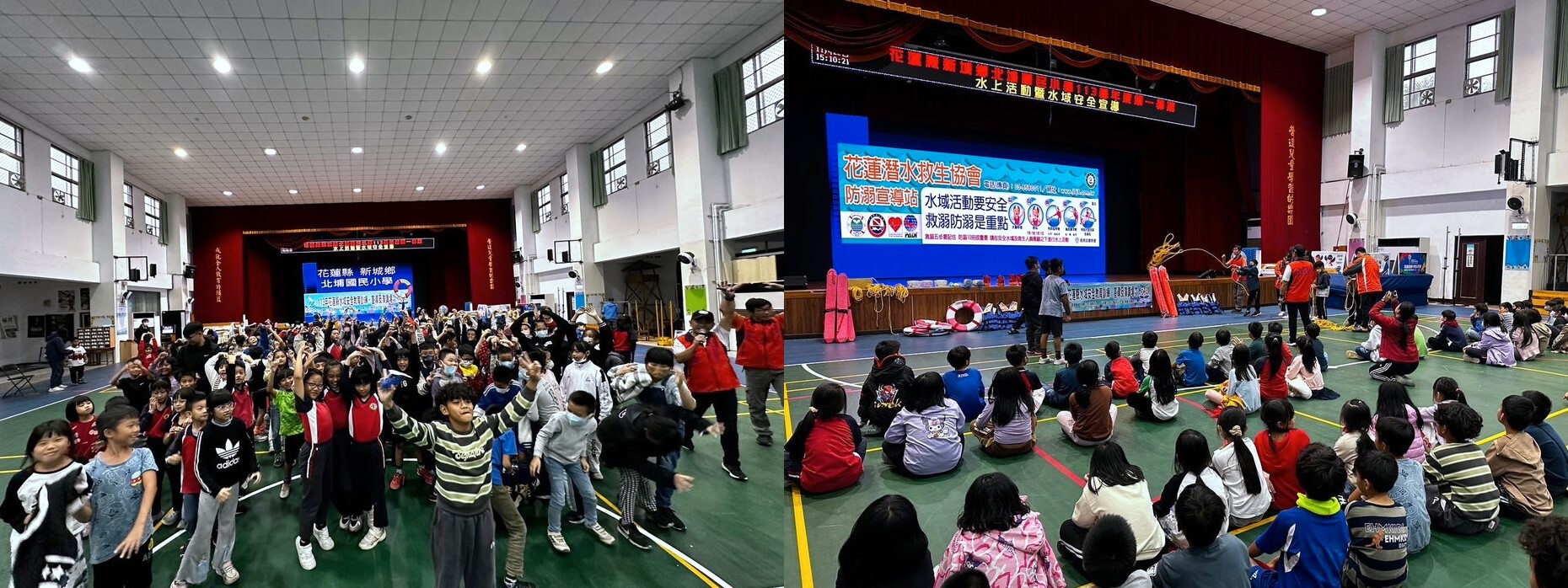 北埔國小水域安全宣講全照及拋繩演練