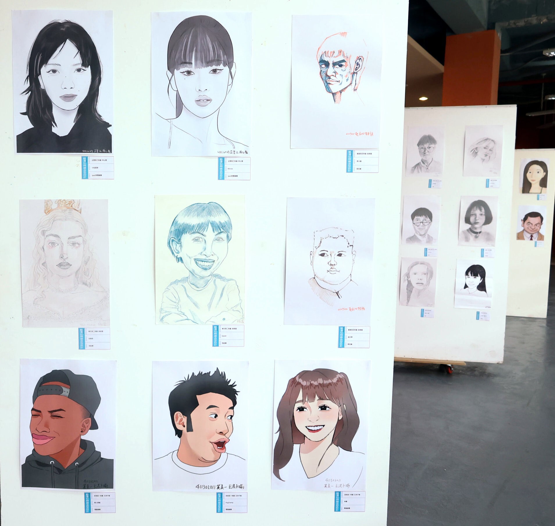 展出同學的部分作品