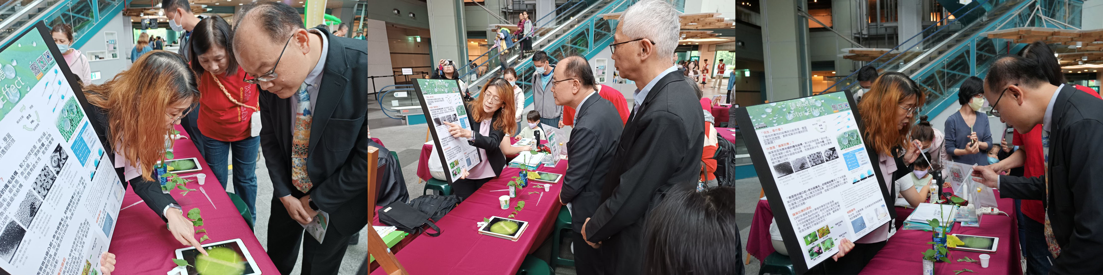 教育部終身教育司梁學政司長親臨體驗並聽楊悠娟老師解說