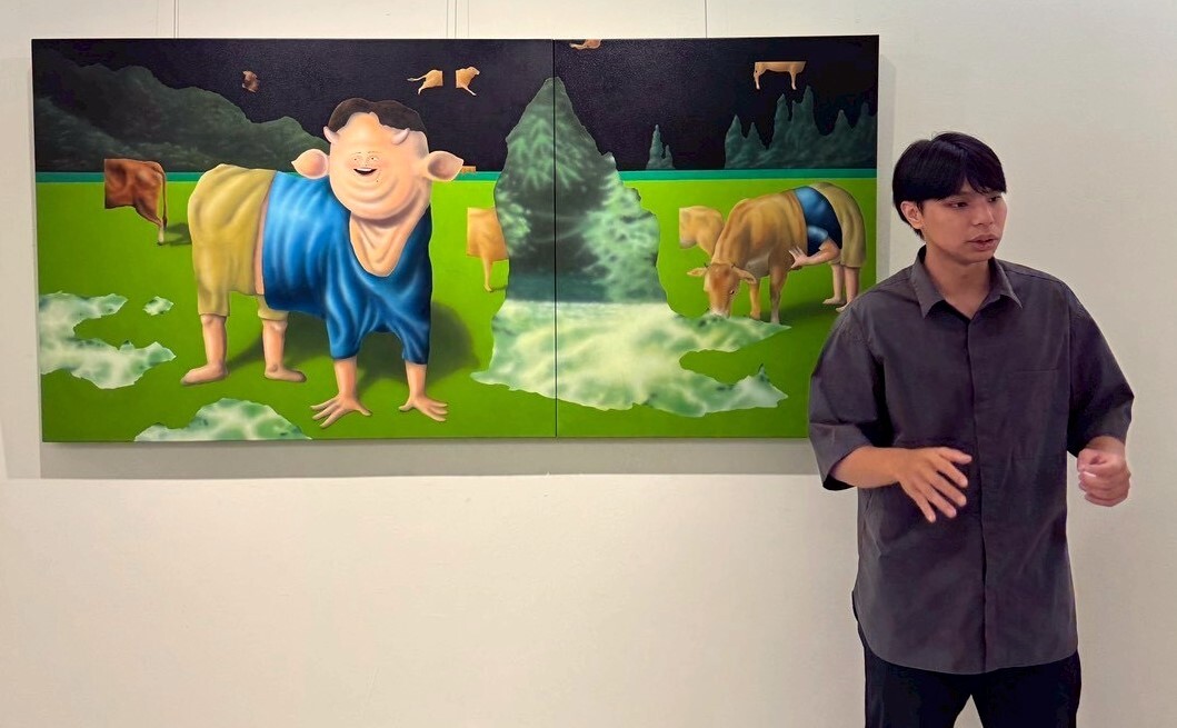 林祐愷與獲獎作品合影