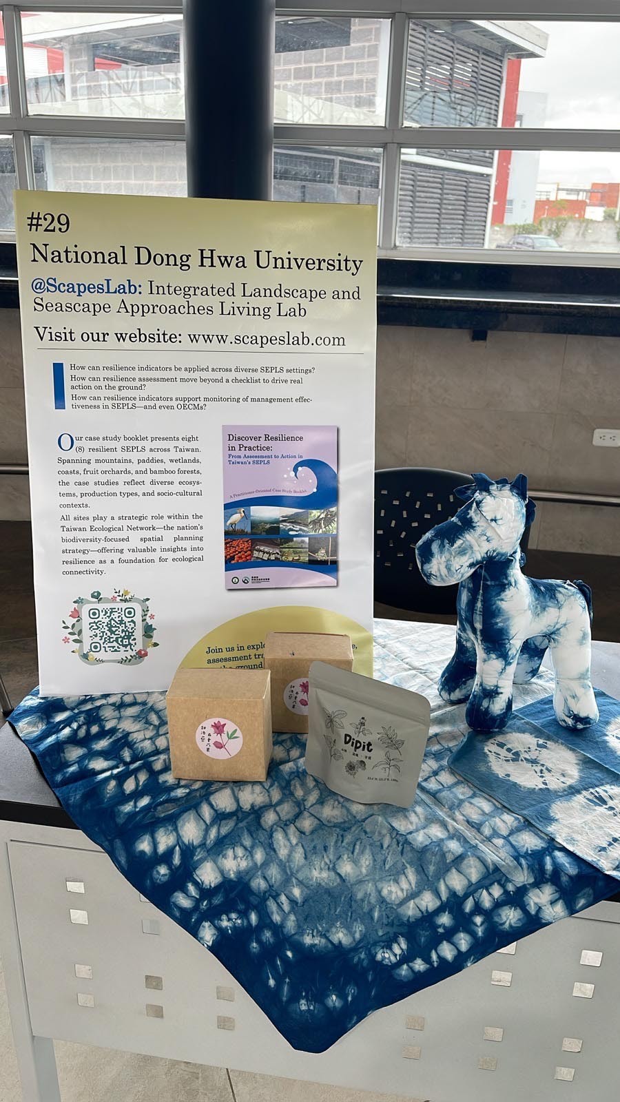 國立東華大學於 IPSI-10 大會展示的海報和部落產品