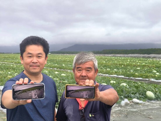 透過智慧型手機實踐瓜田遠端監控與預警(東華大學能源科技中心提供)