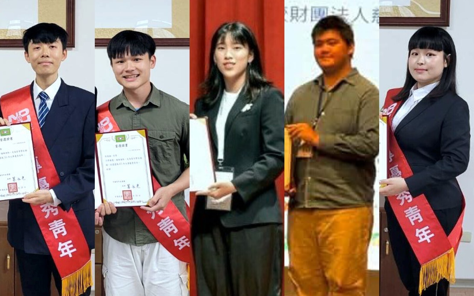 東華大學5名學生榮獲115年大專優秀青年獎