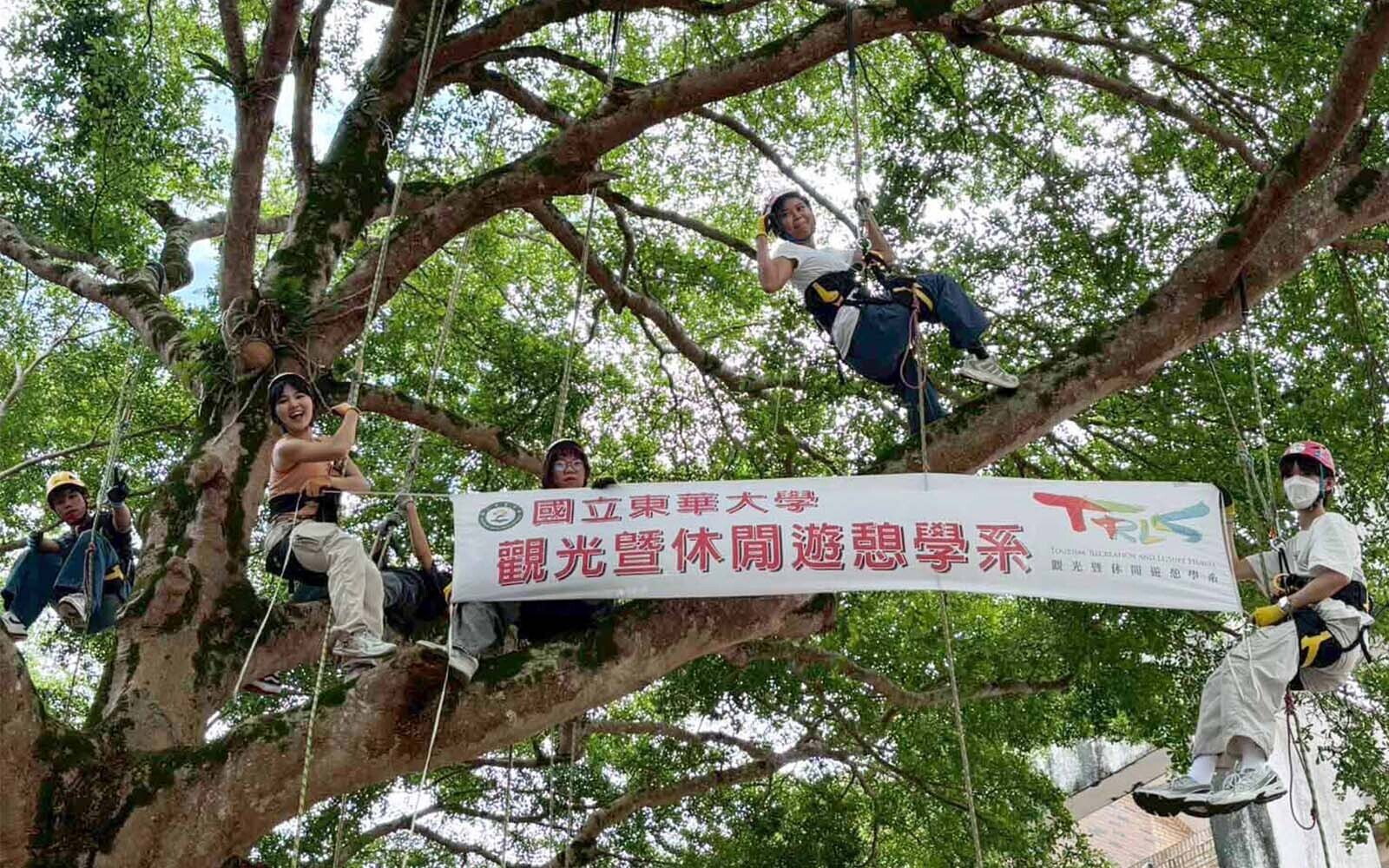 在樹上重新看見人與自然：東華觀遊系以攀樹哲學深化學生休閒反思與地方情感
